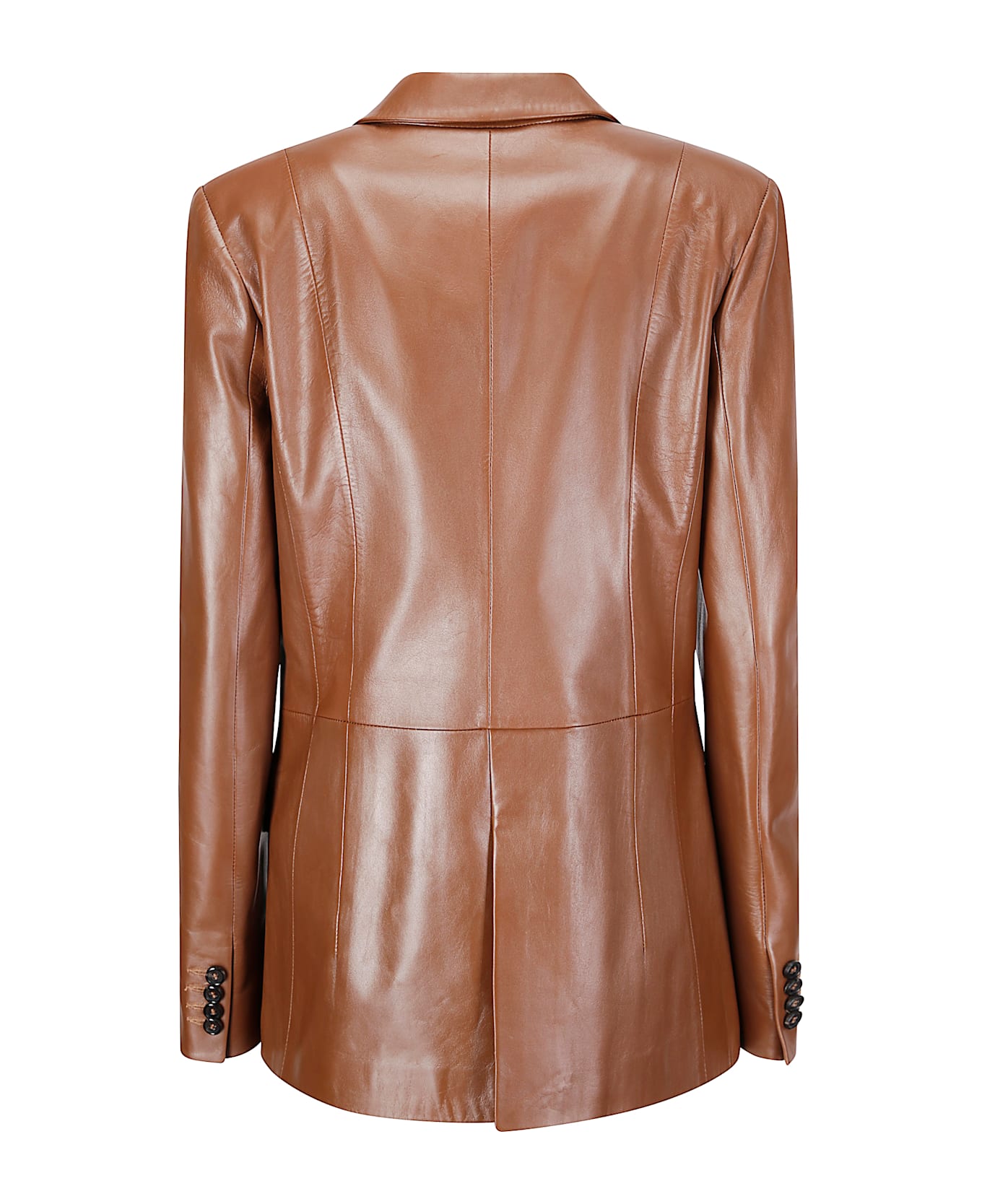Desa 1972 Leather Classic Blazer - Eagle Brown