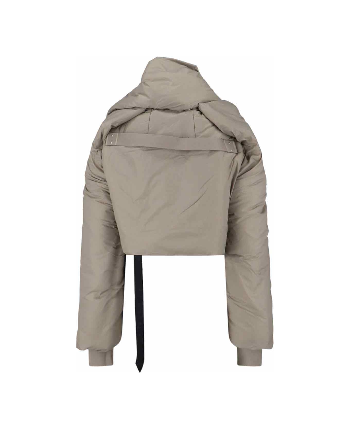 DRKSHDW Padded Crop Down Jacket - Gray