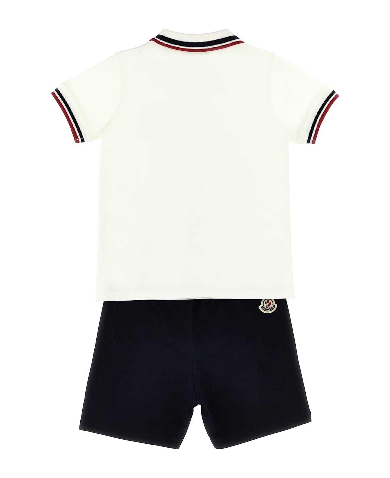 Moncler Polo Set + Piqué Bermuda Shorts - Multicolor