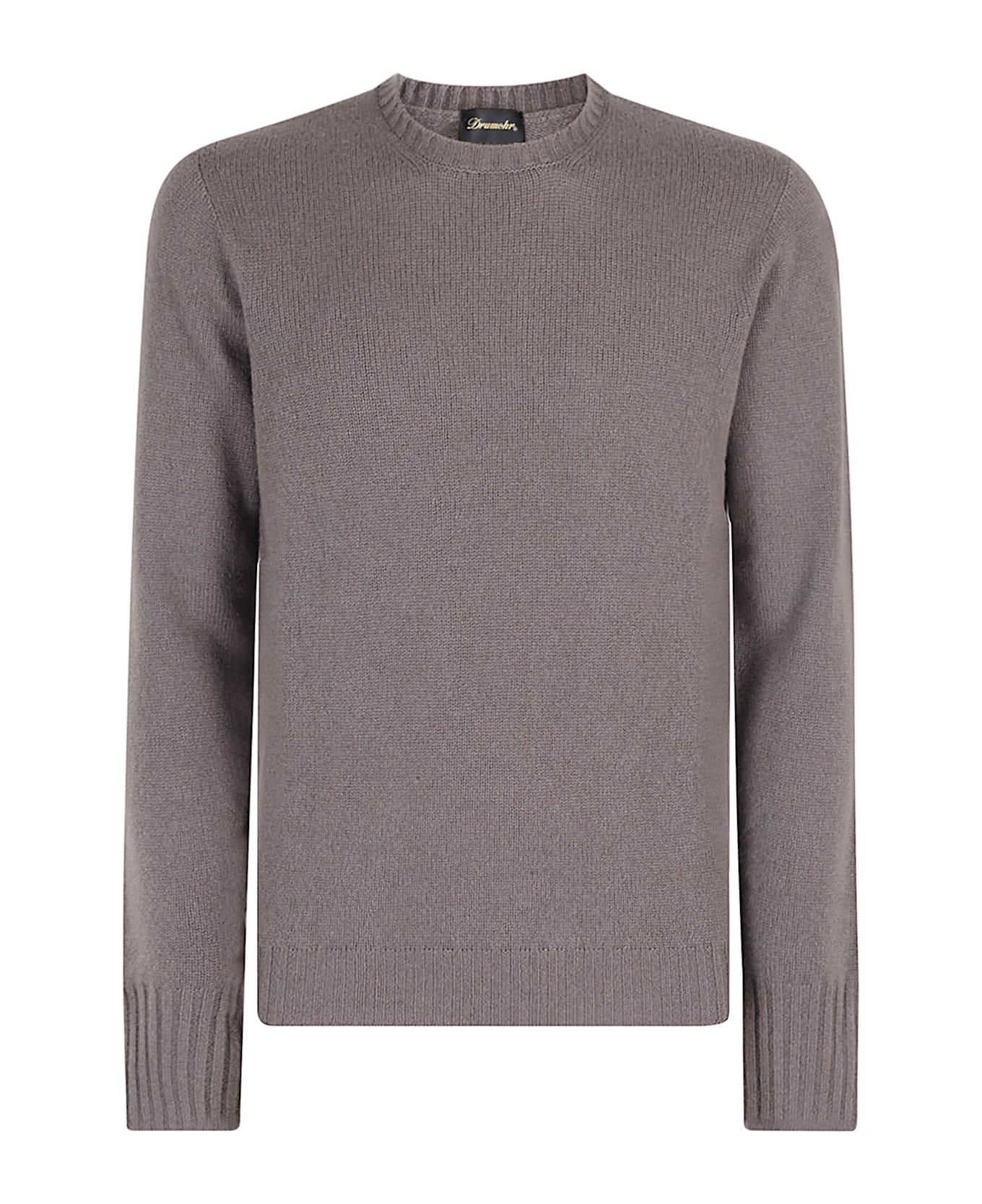 Drumohr G Collo Cashmere Coccola Soft Doppio Filo Tubolare - Tortora