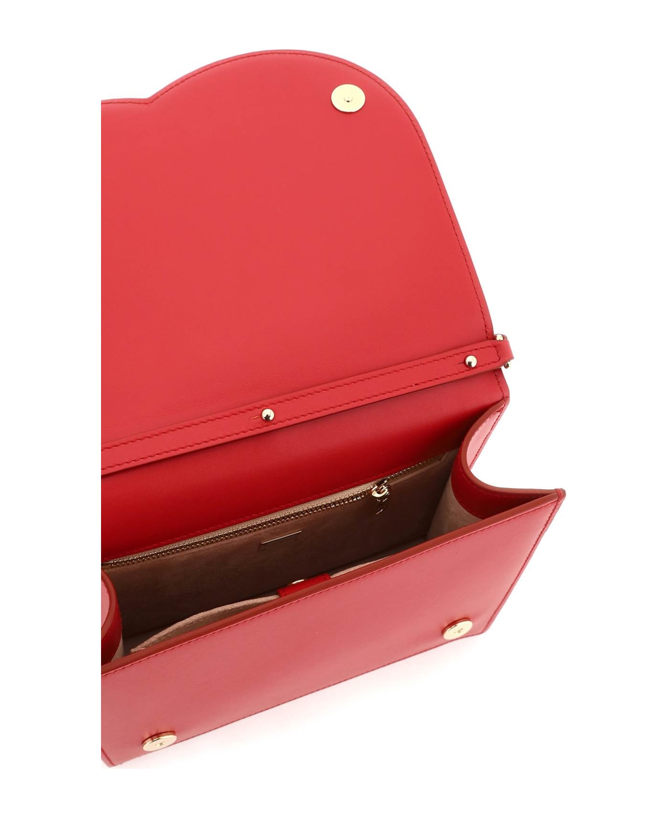 Dolce & Gabbana Leather Shoulder Bag - Rosso