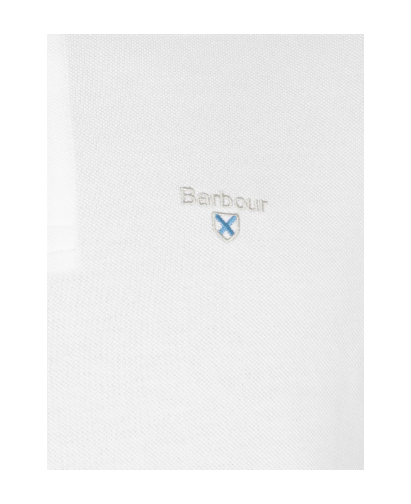 Barbour Logoed Polo Shirt - White
