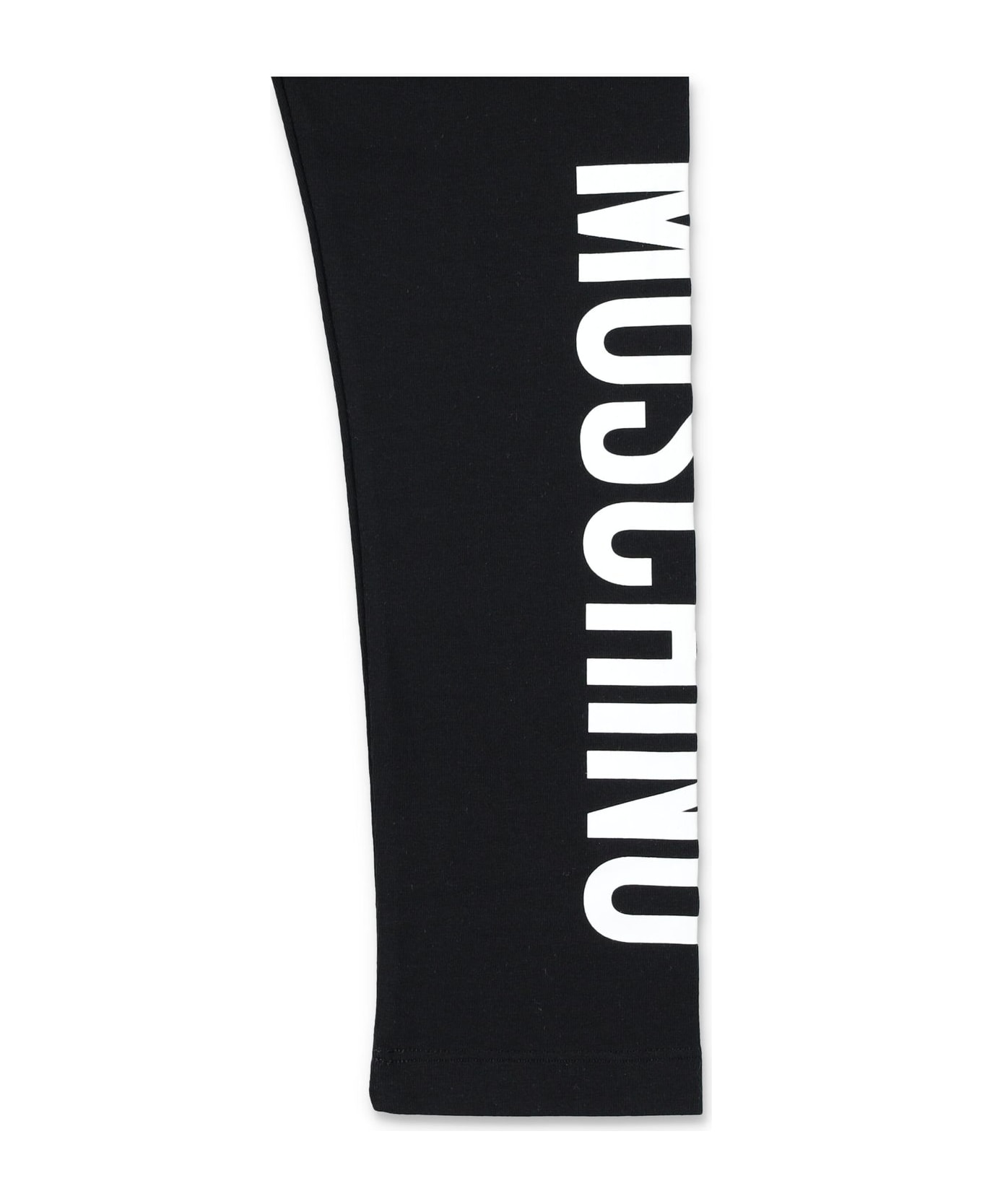 Moschino Logo-printed Stretched Leggings - Black