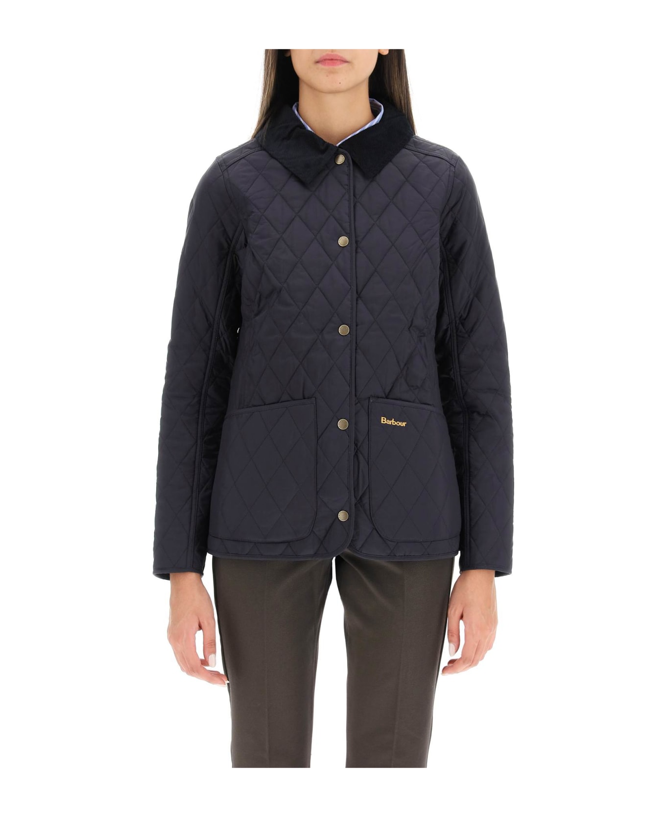 Barbour Annandale Diamond Quilted Jacket - NAVY (Blue)