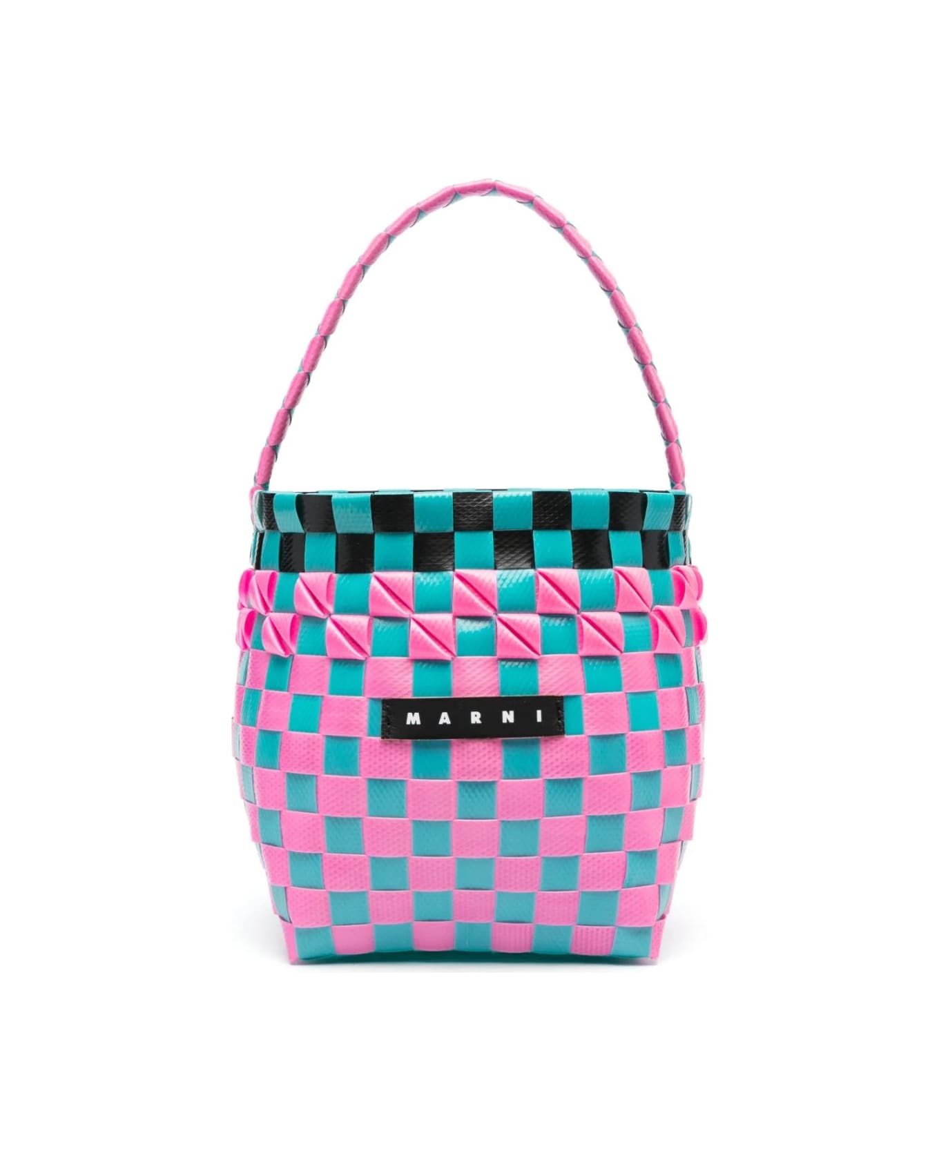 Marni Mini Woven Bucket Bag - Multicolor