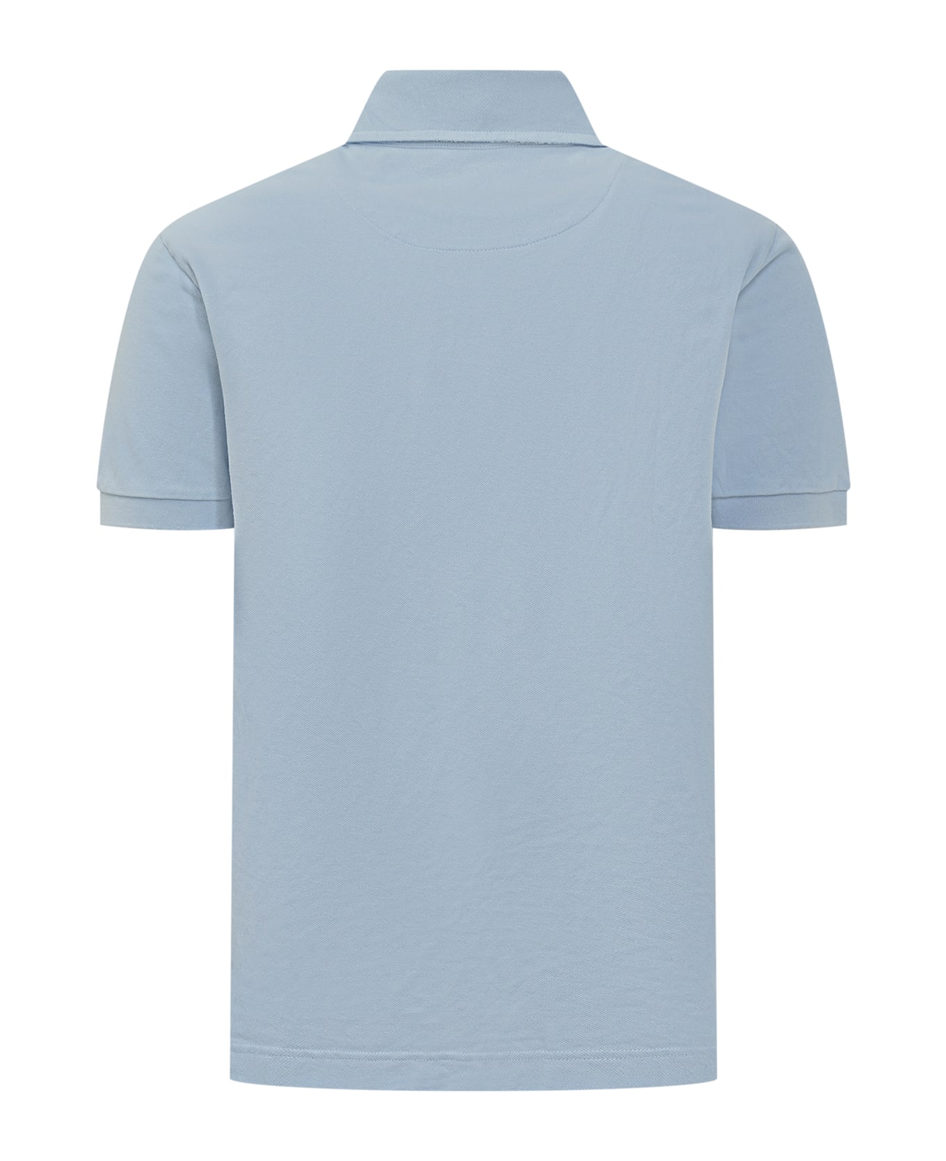 Etro Light Blue Cotton Polo Shirt - CELESTE CHIARO