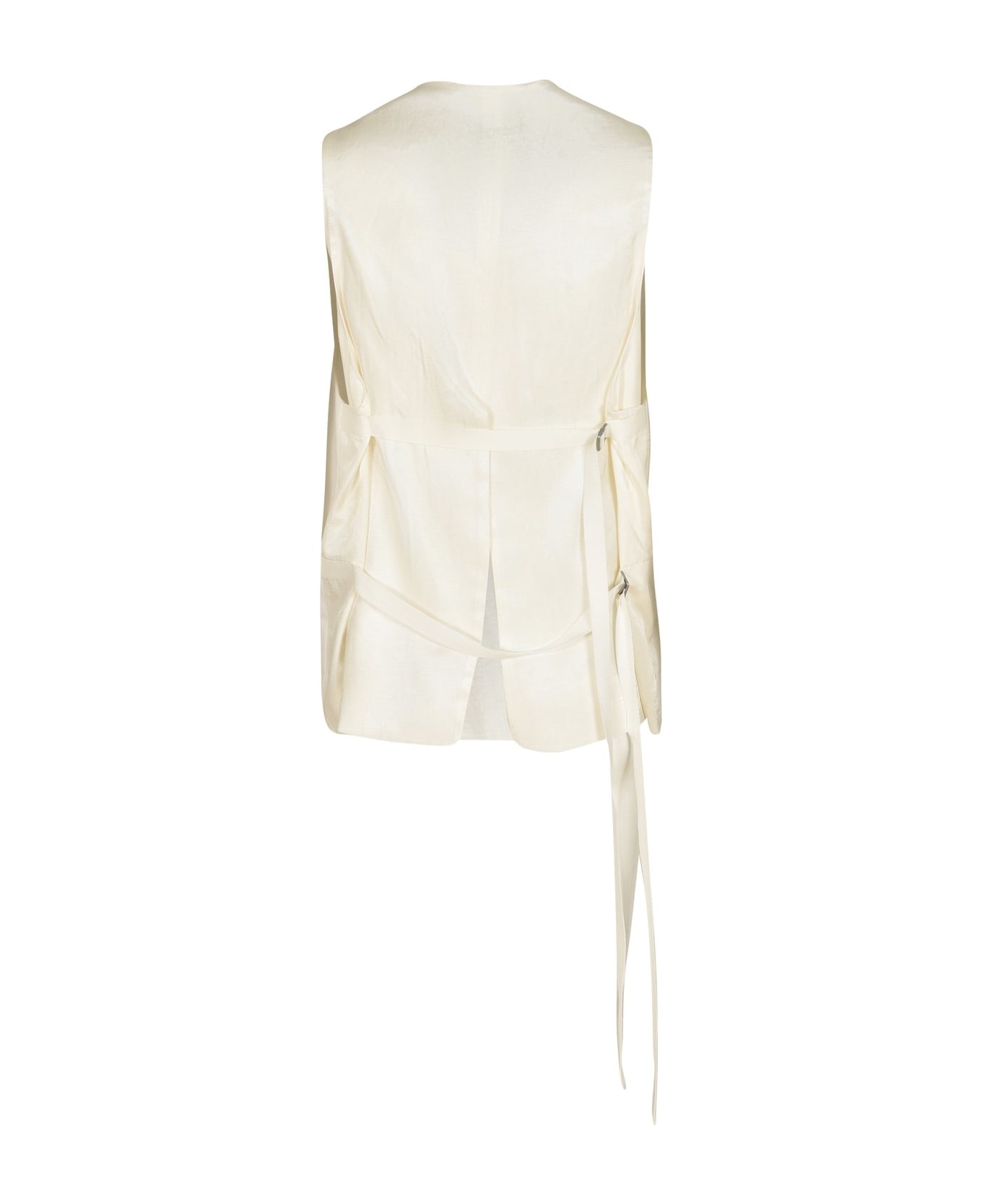 Ann Demeulemeester Button-up Gilet - Bianco