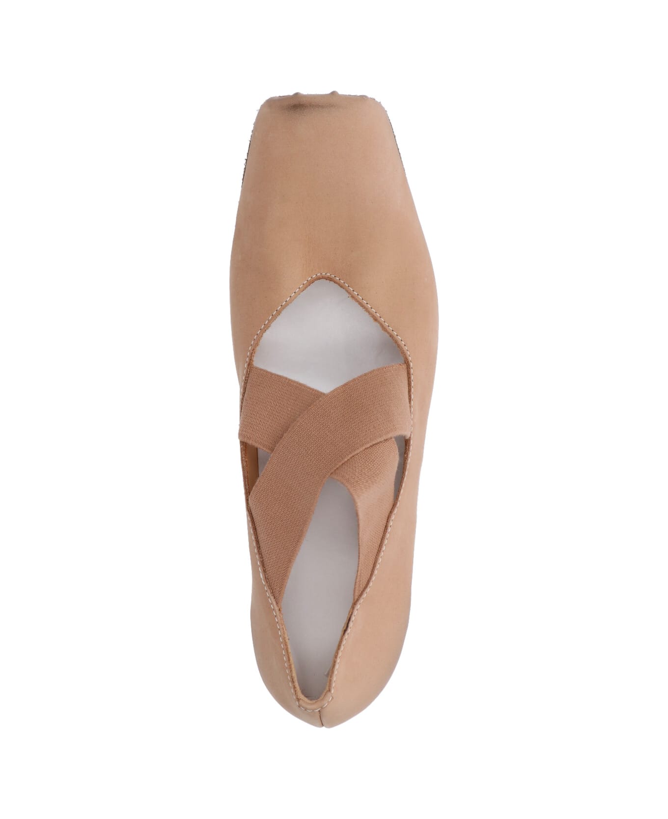 Uma Wang Heeled Ballet Flats - NEUTRALS