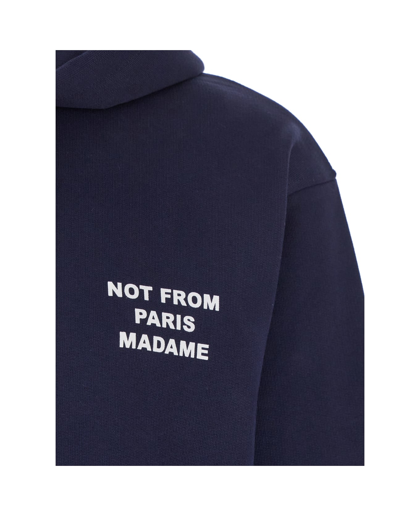 Drôle de Monsieur Blue Hoodie With Logo In Cotton Man - Blu