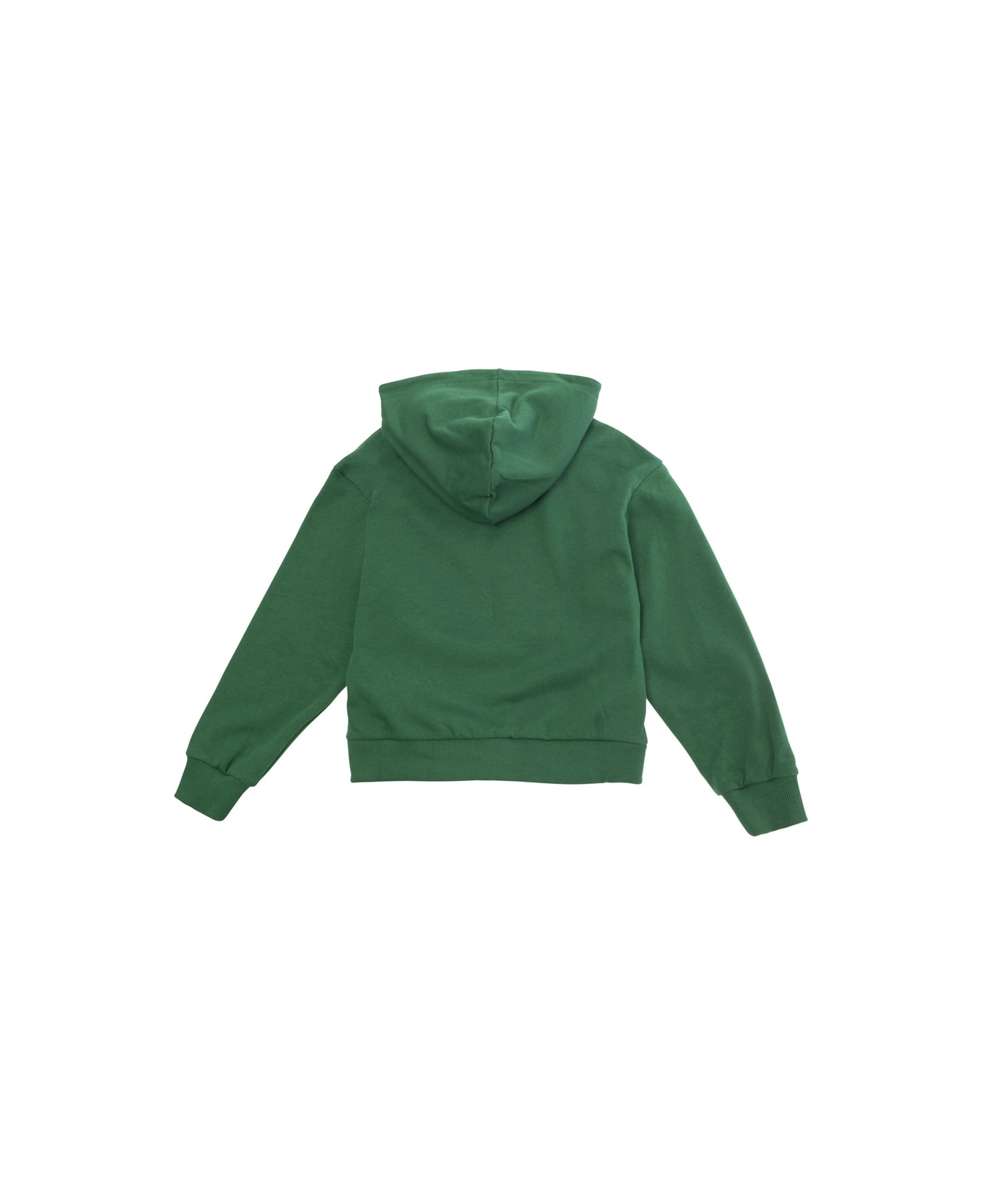 Moschino Green Hoodie With Teddy Print In Cotton Boy - Green