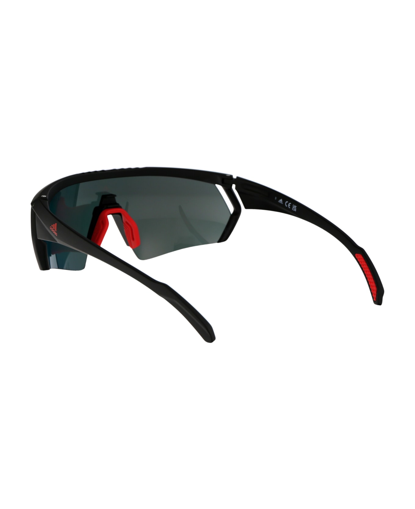Adidas Cmpt Aero Sunglasses - 02U Nero Opaco/Bordeaux Specchiato