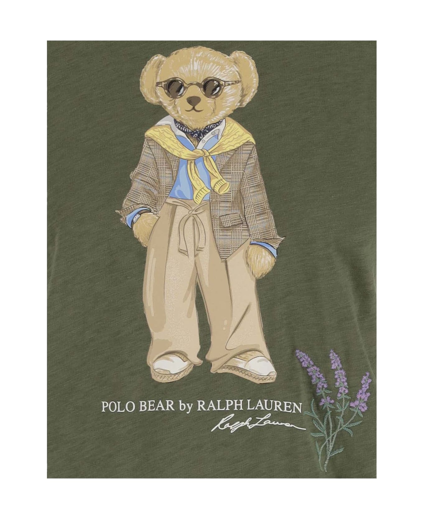 Ralph Lauren Cotton Polo Bear T-shirt - Garden Trail Tシャツ