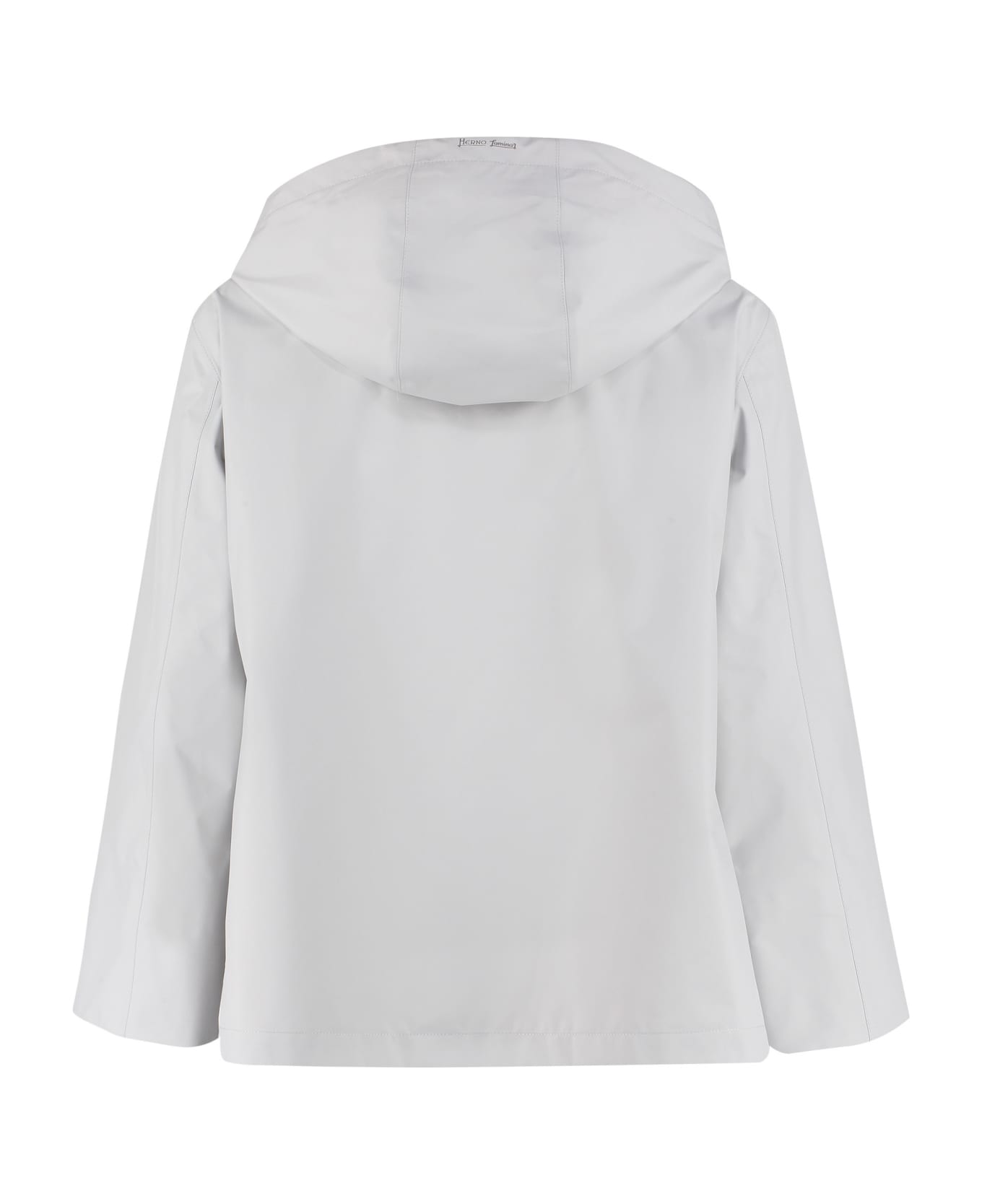 Herno Technical Fabric Hooded Jacket - grey