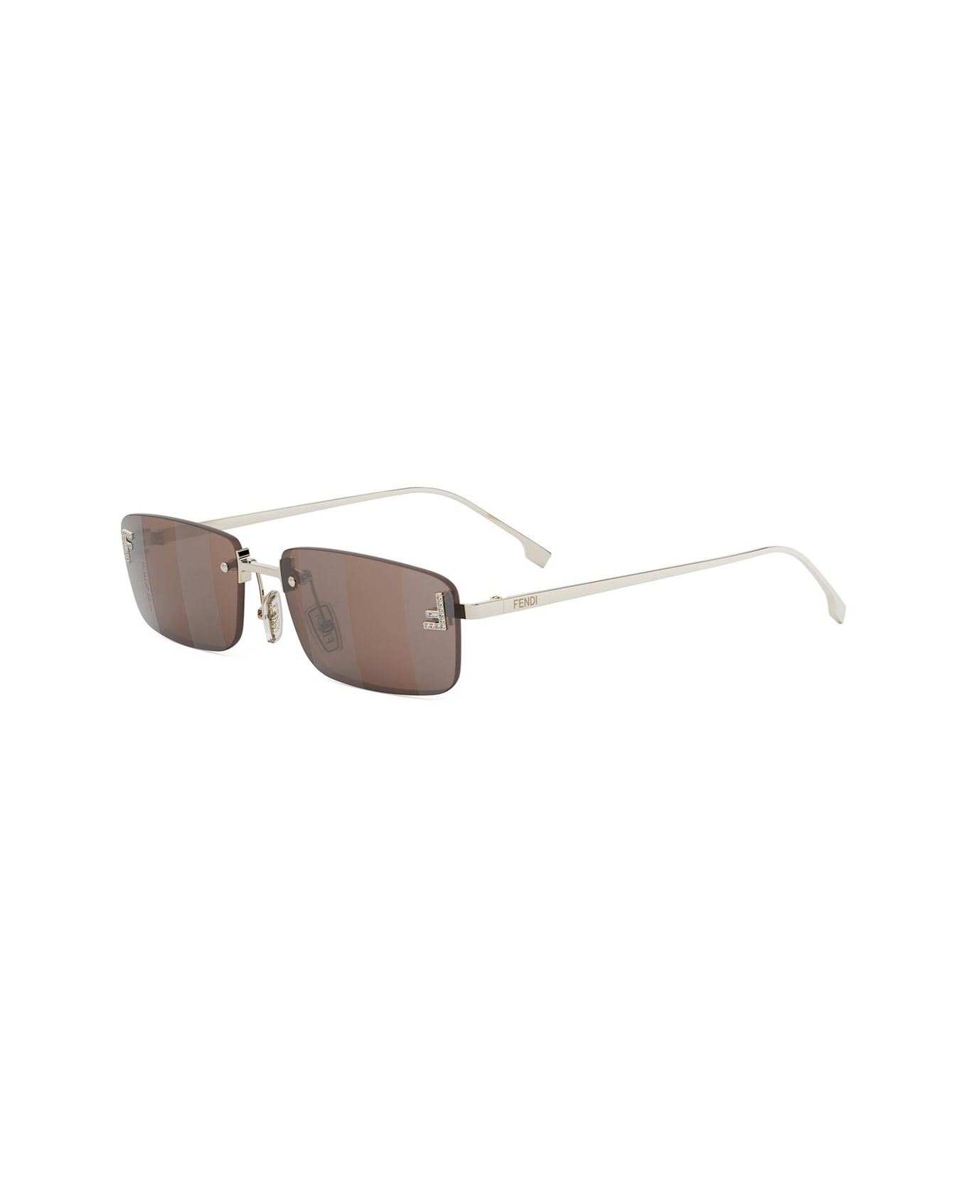 Fendi Eyewear Fendi Fe4172us Fendi First Crystal 32g Oro Sunglasses - Oro