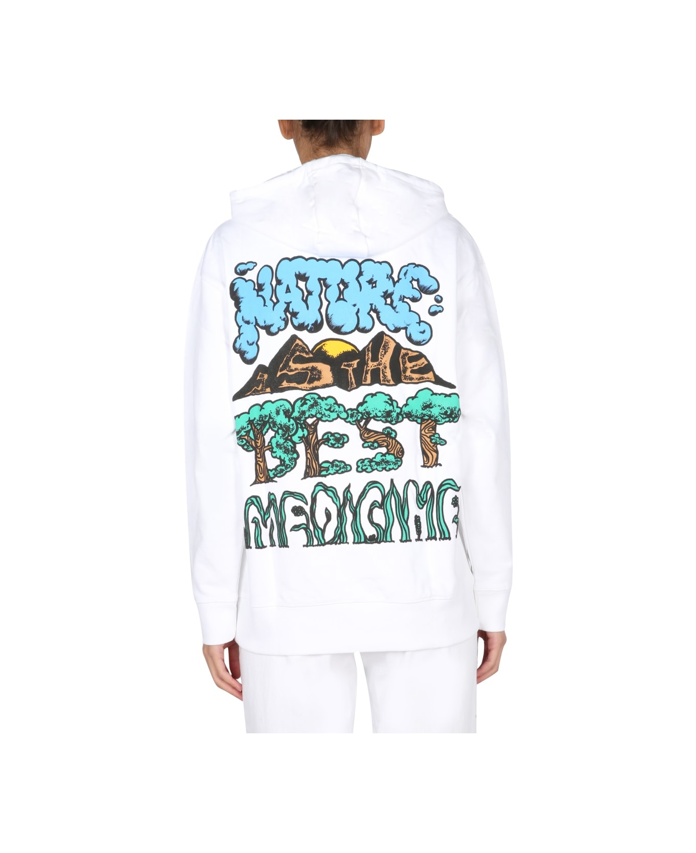 Market "nature Is The Best Medicine" T-shirt - WHITE