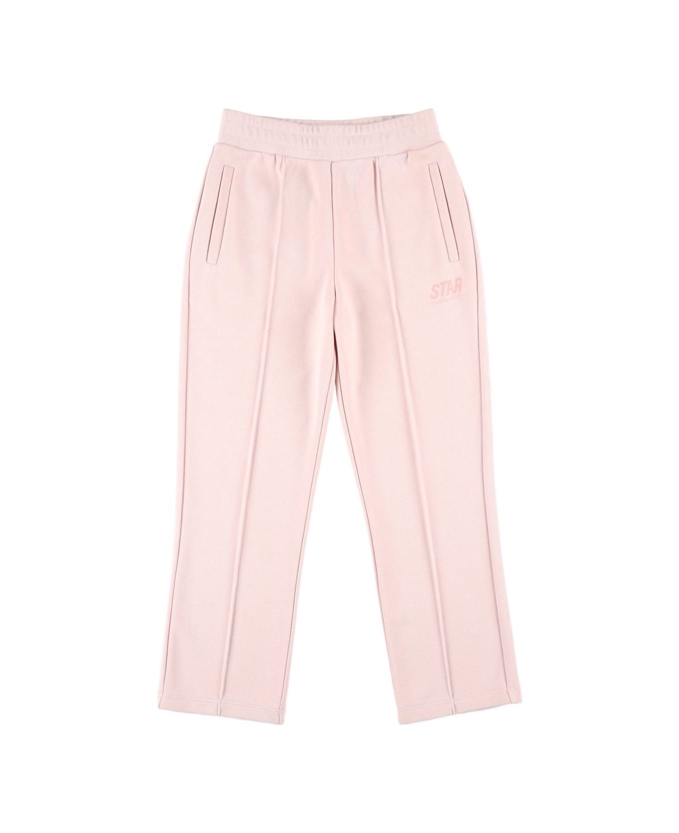 Golden Goose Kids Star-embroidered Panelled Trousers - Pink