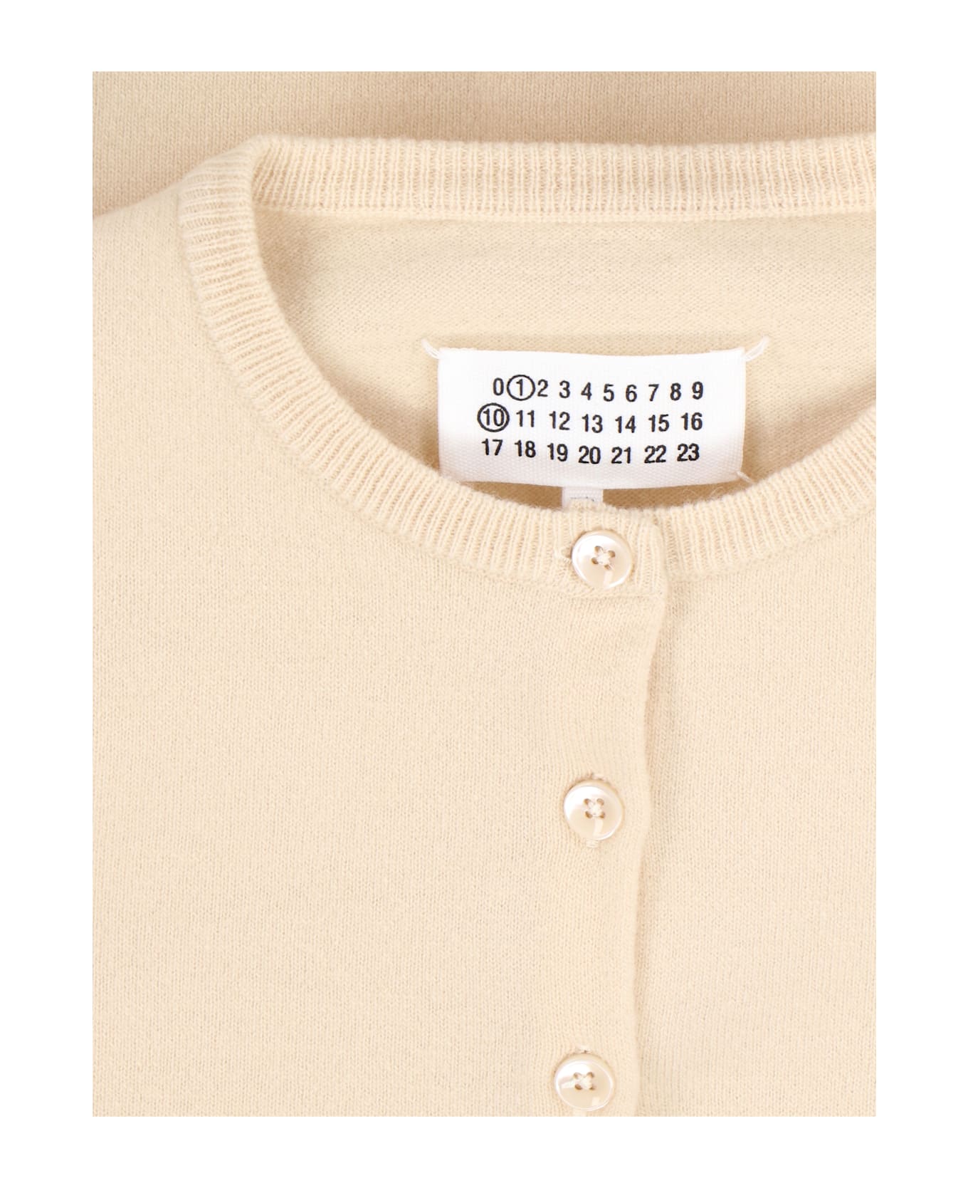Maison Margiela Wool Cardigan - Cream