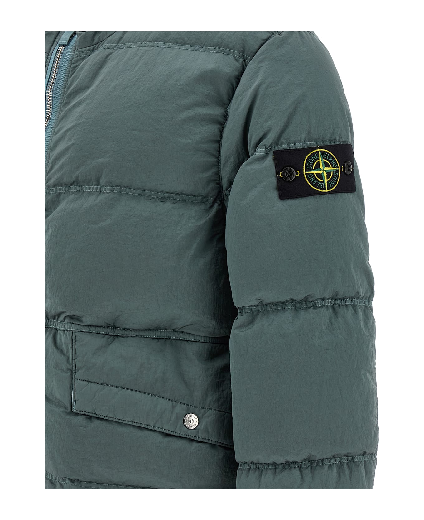 Stone Island Metal Nylon Down Jacket - Green