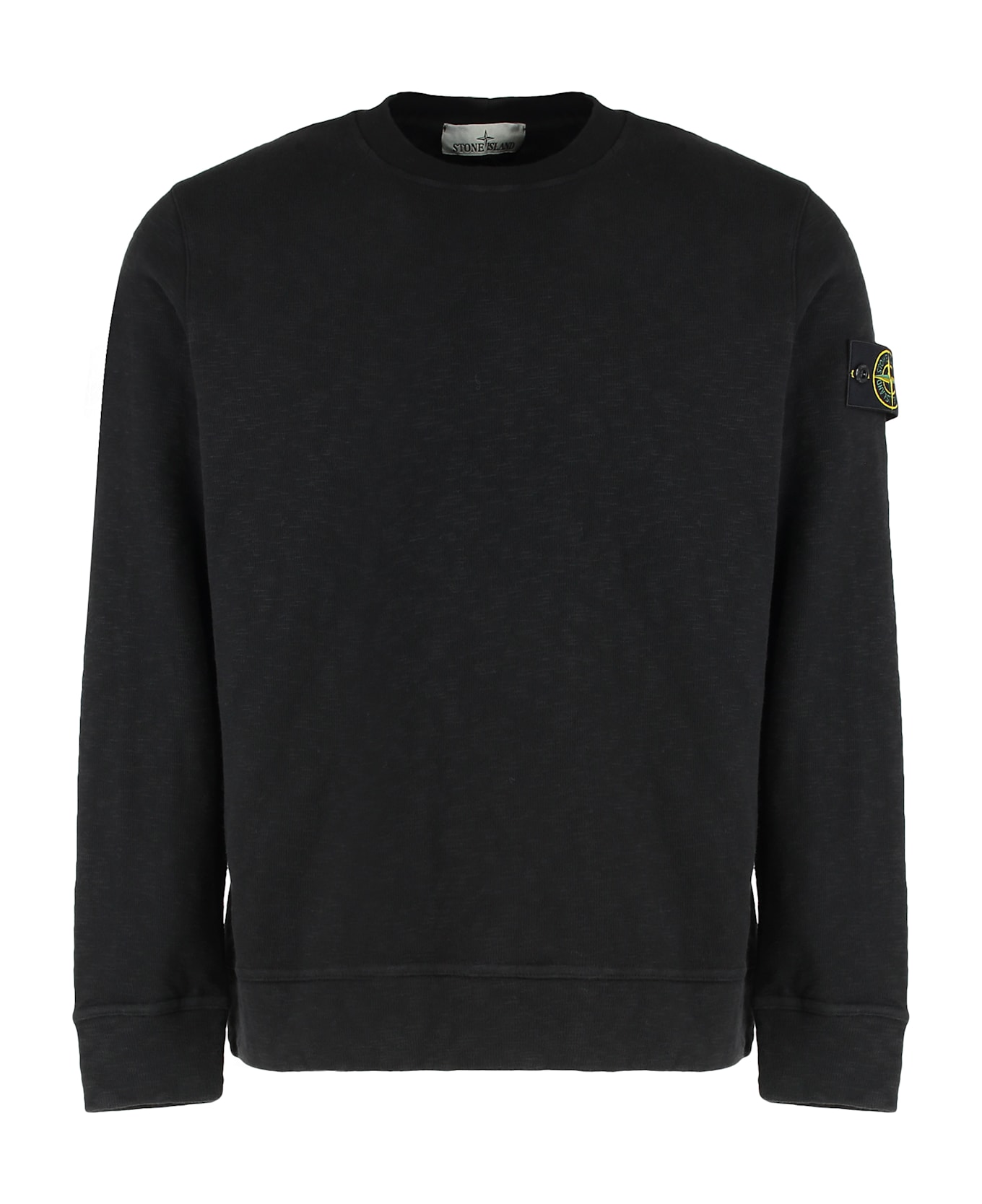 Stone Island Sweatshirt In Cotton - black