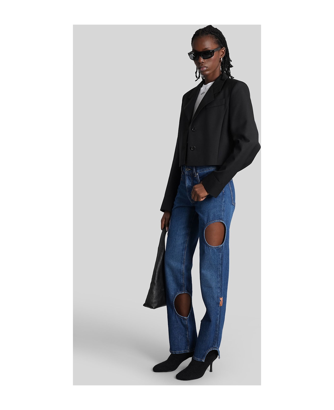 Off-White Jeans In Blue Cotton - blue