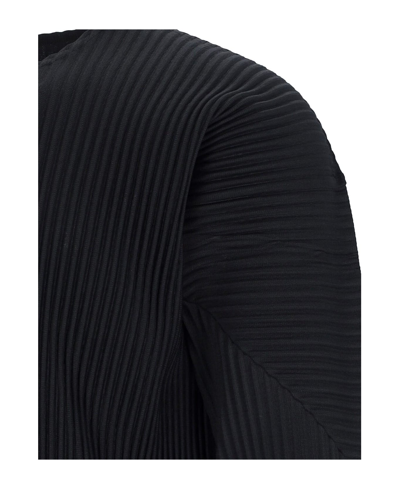 Homme Plissé Issey Miyake Pleated T-shirt - Black