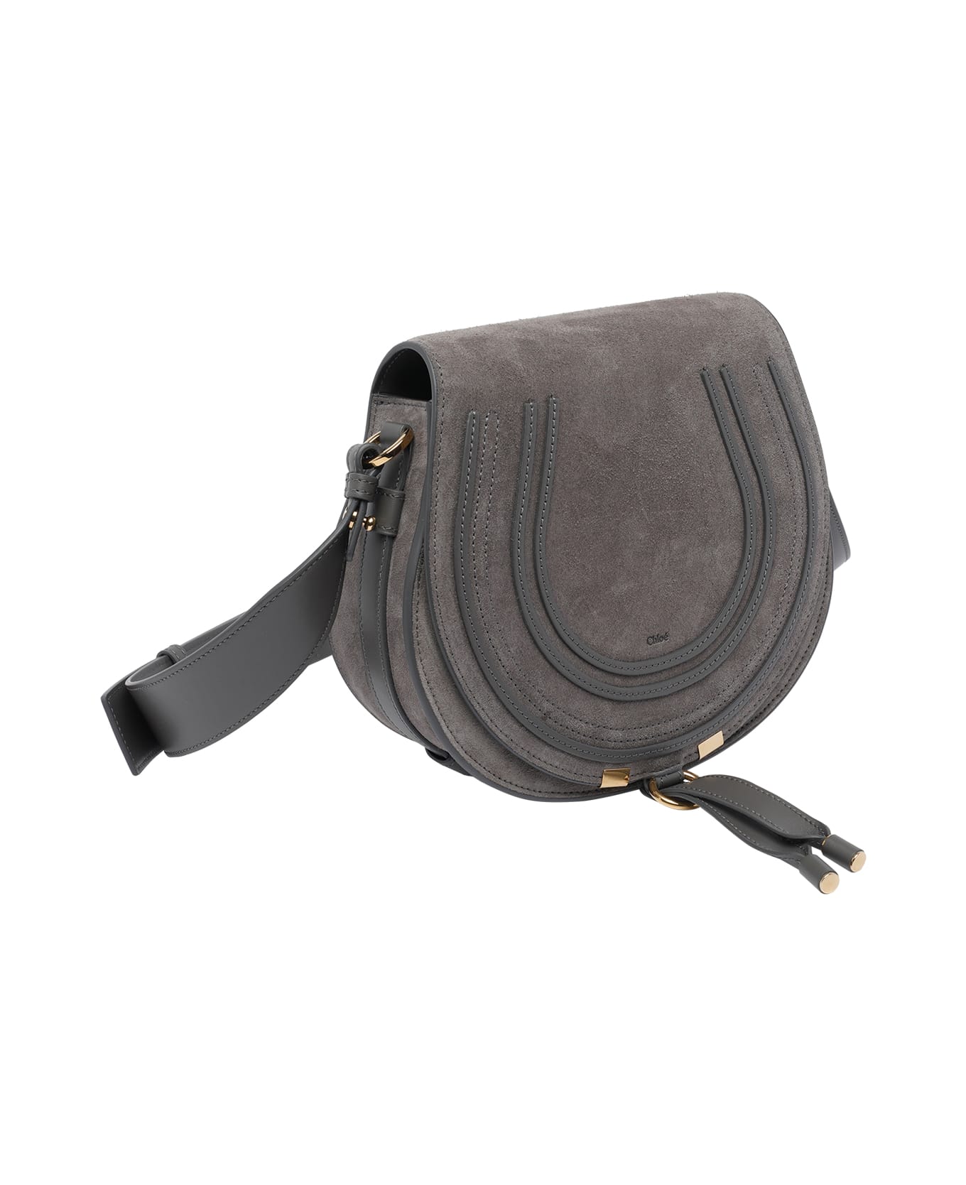 Chloé Marcie Crossbody Bag - Grey