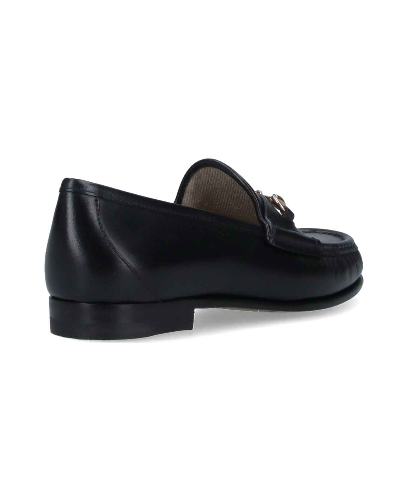 Gucci Loafers With Clamp - Black  
