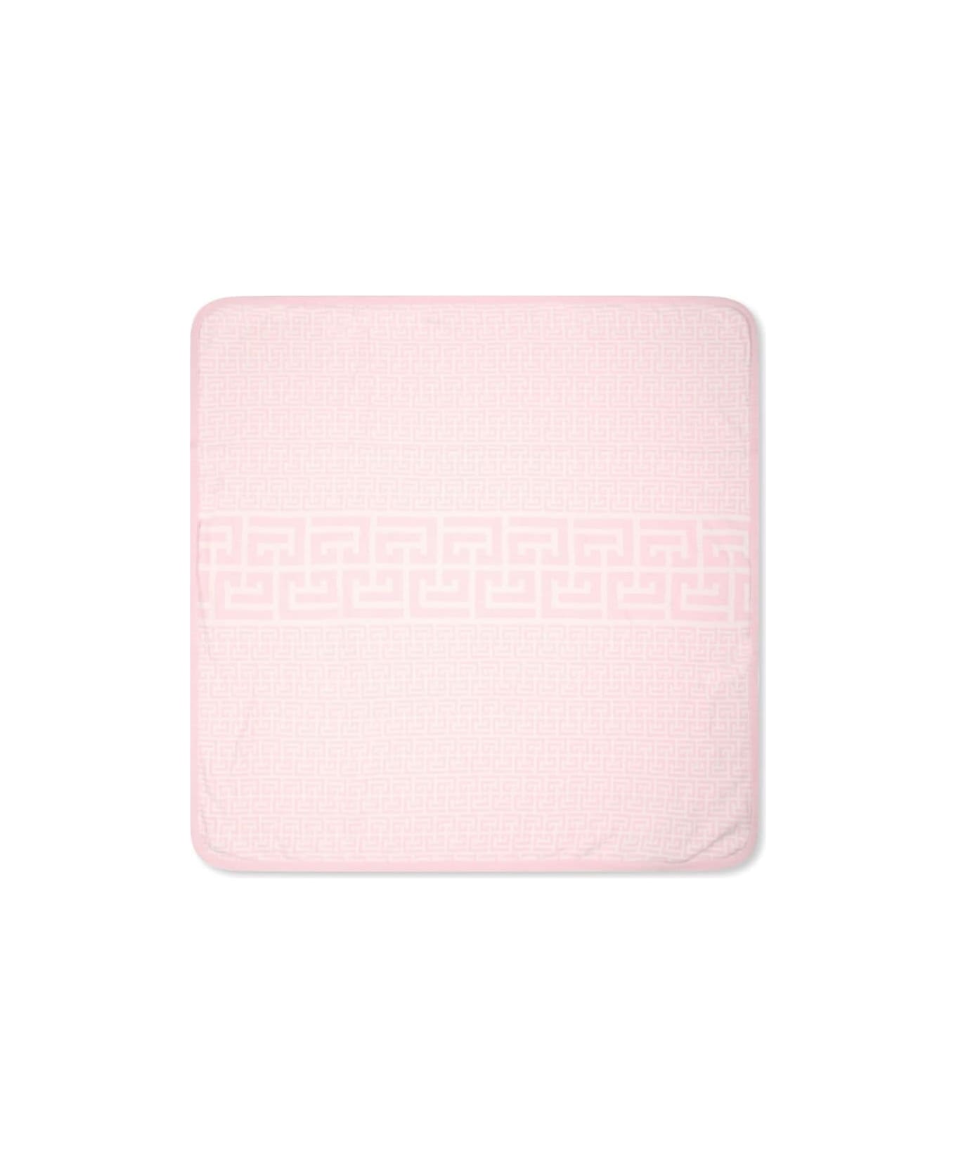 Balmain Coperta Con Ricamo - Pink