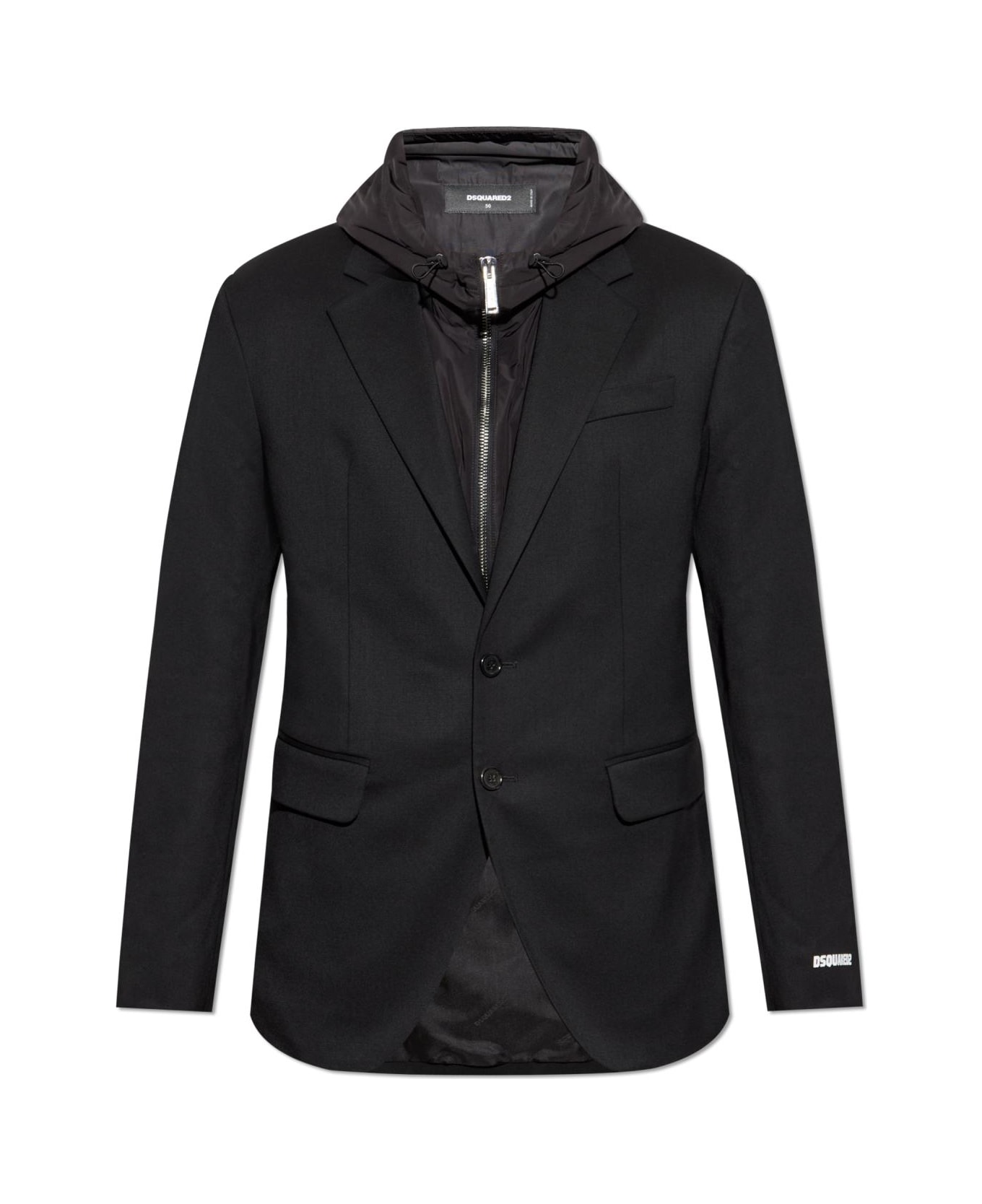 Dsquared2 Blazer With Sewn-in Jacket Dsquared2 - BLACK