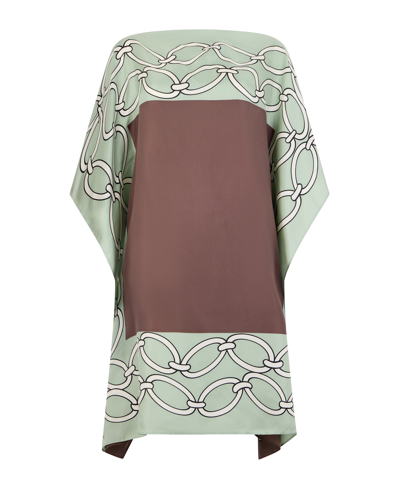 Valentino Garavani Multicoloured Silk Tunic - Brown