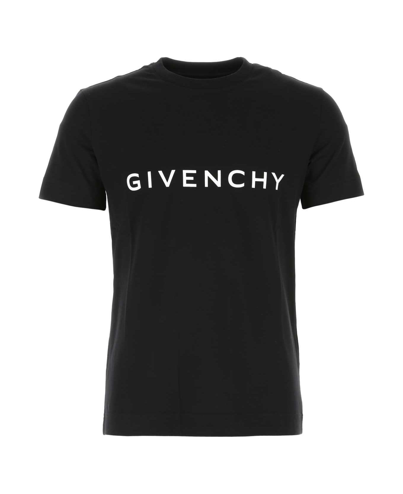 Givenchy Black Cotton T-shirt - 001