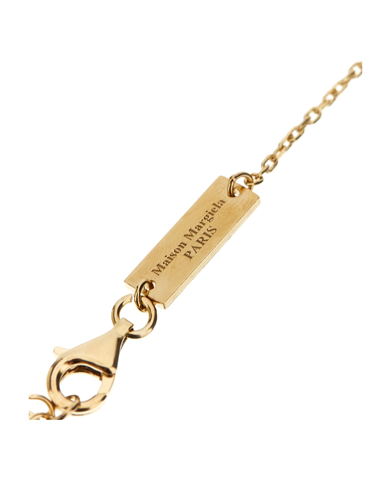 Maison Margiela Logo Ring Necklace - Gold