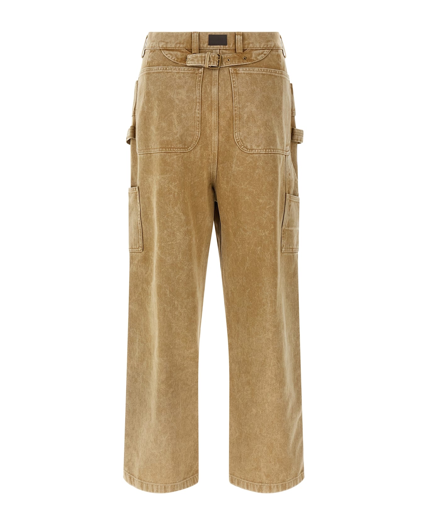 Moschino Cotton Drill Pants - Beige