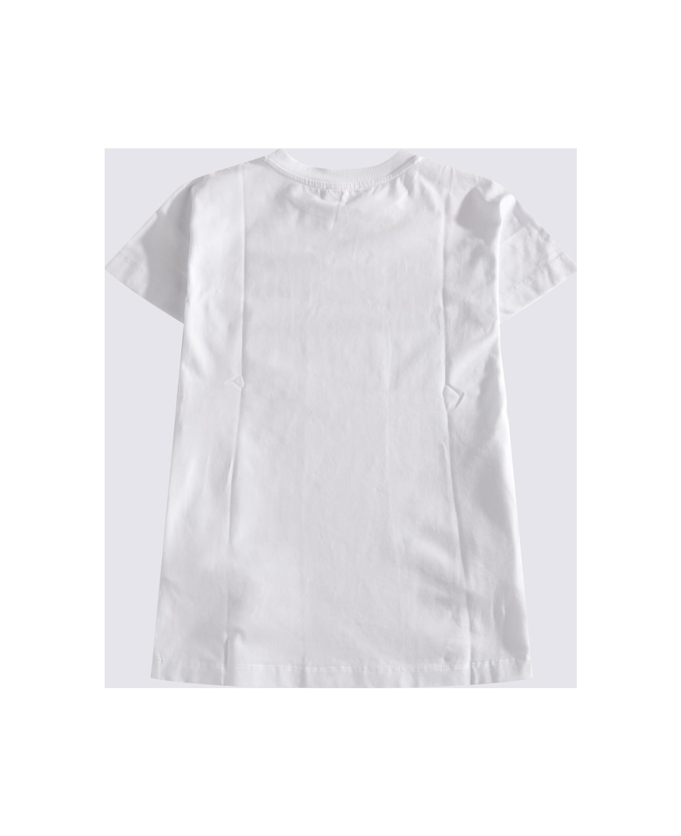 Moschino White And Black Cotton Blend Dress - White