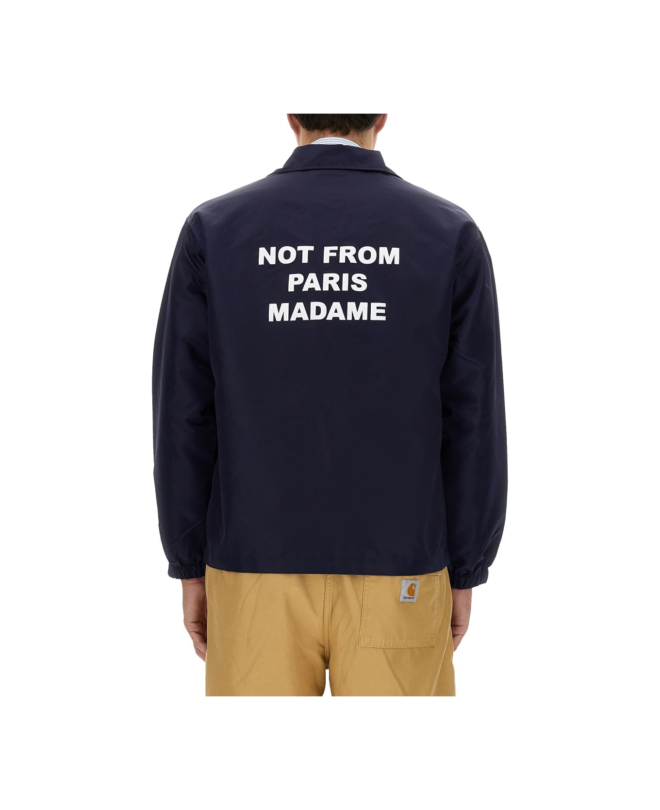 Drôle de Monsieur "slogan" Jacket - BLUE