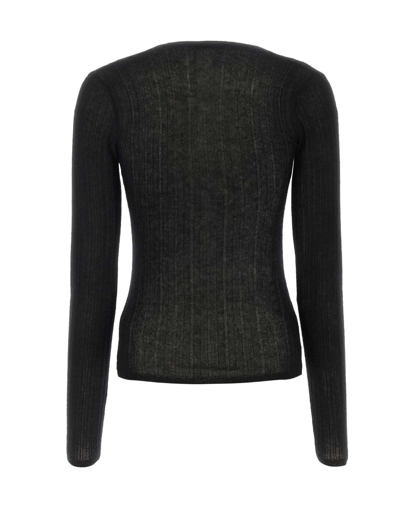 Durazzi Milano Black Cashmere Sweater - BLACK