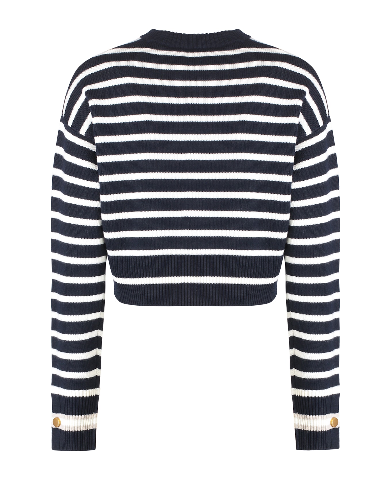 Max Mara Dorotea Virgin Wool Crew-neck Sweater - blue