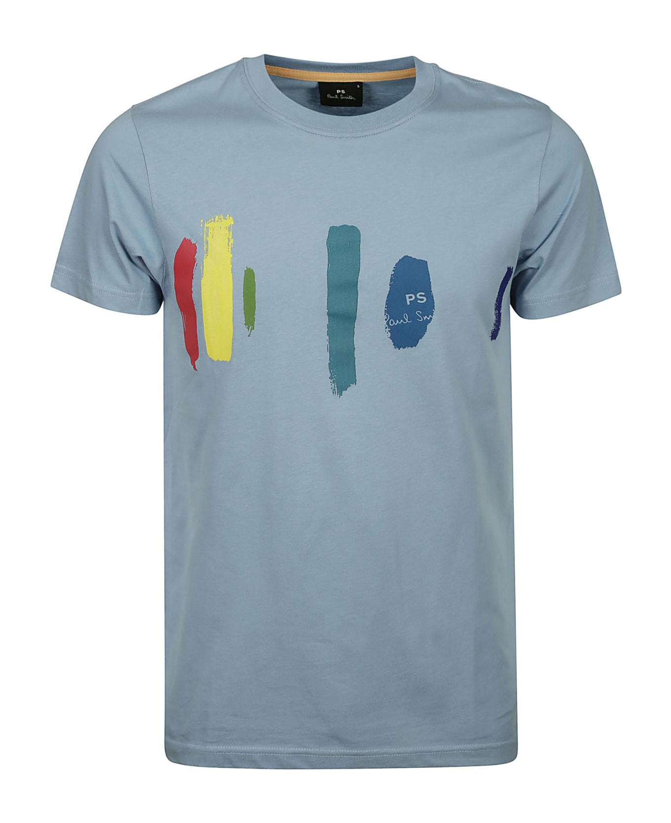Paul Smith Slim Fit T-shirt Paint Test - D Light Blue