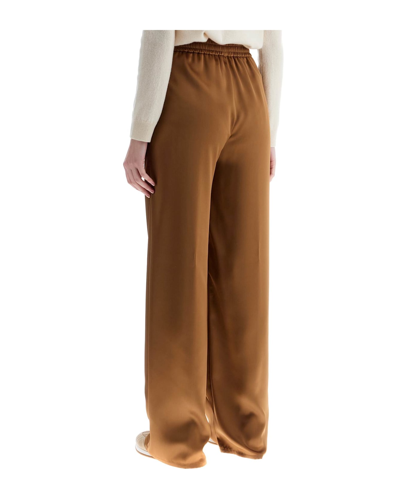 Herno Wide Leg Camel Polyester Pants - CAMMELLO (Brown)