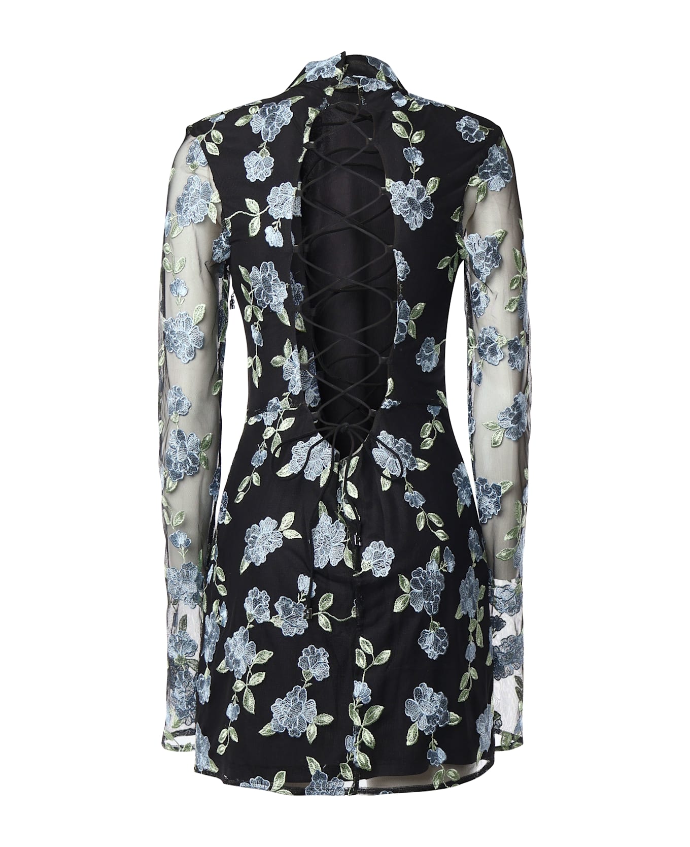 Rotate by Birger Christensen Short Dress With Long Sleeves - Black