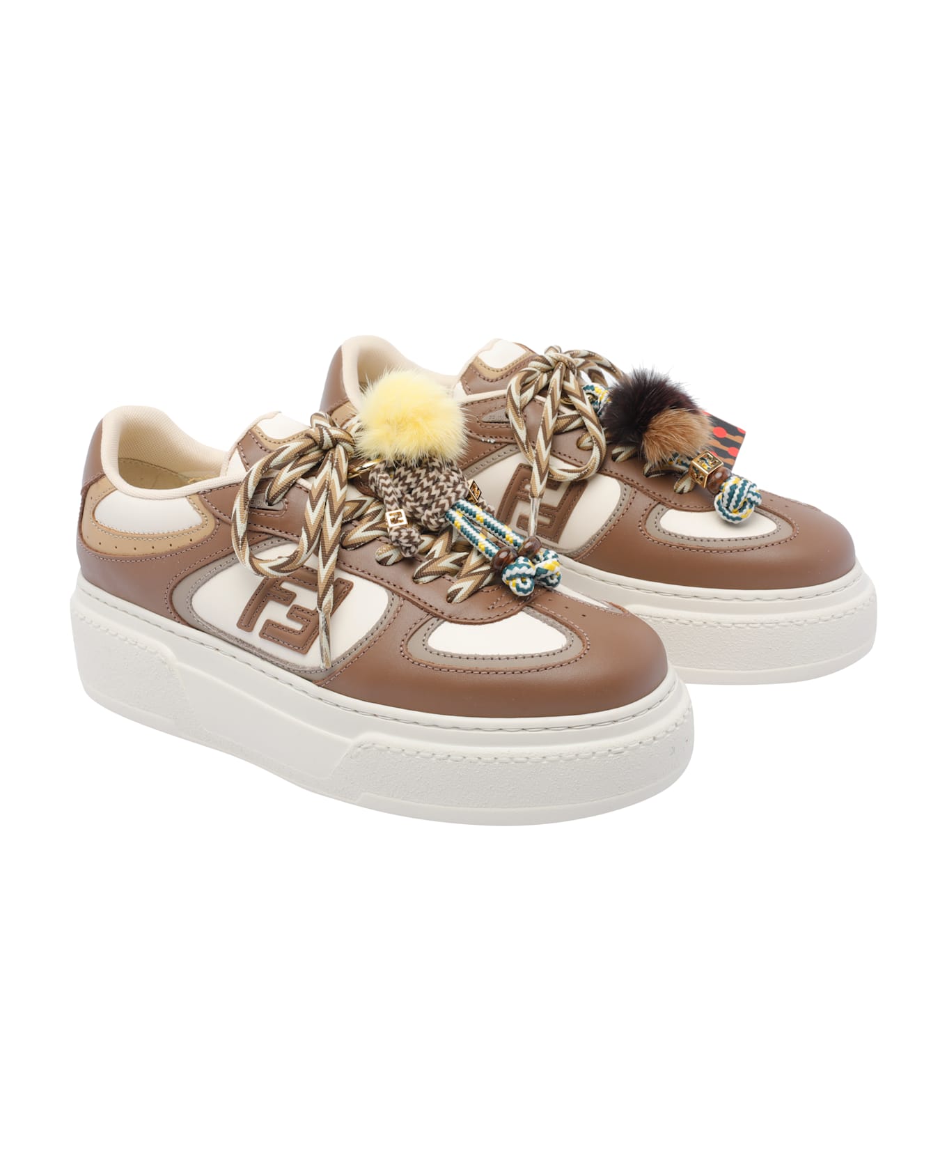 Fendi Match Sneakers - Brown スニーカー