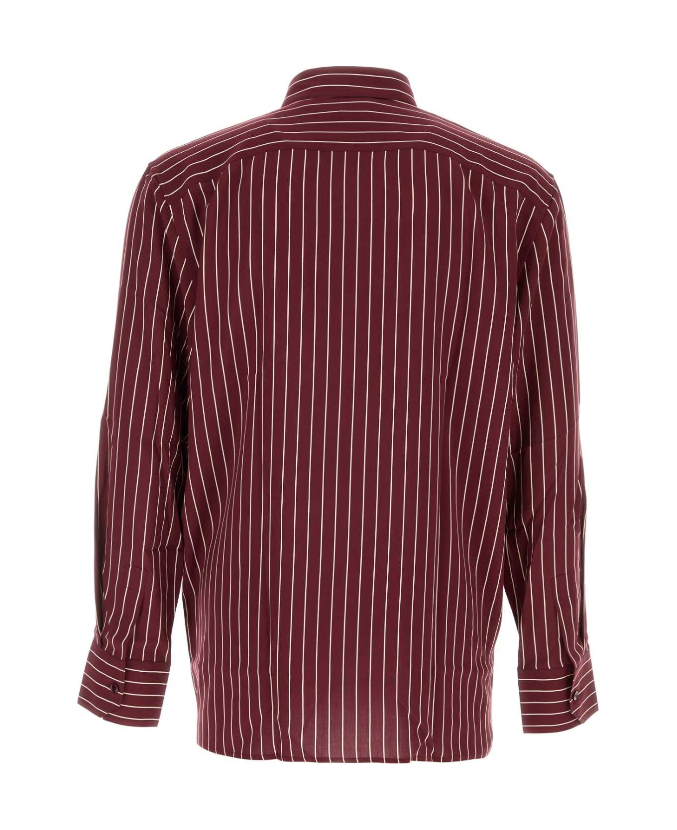 Saint Laurent Embroidered Viscose Shirt - BORDEAUXCRAIE
