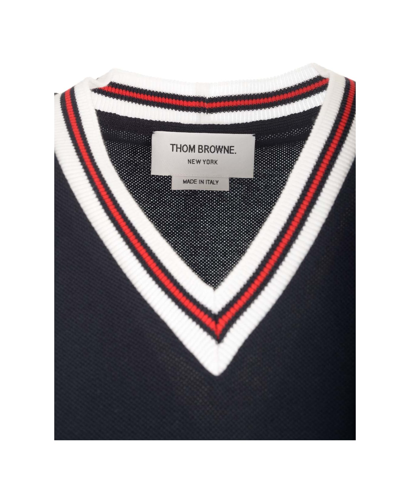 Thom Browne Cotton Pique Tennis Dress - NAVY ワンピース＆ドレス