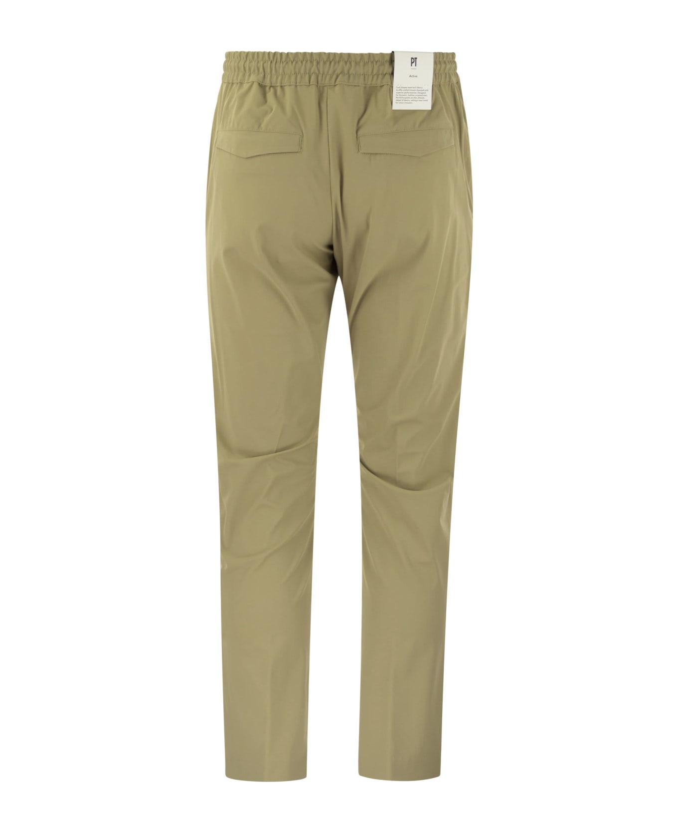 PT Torino 'omega' Trousers In Technical Fabric - Rope