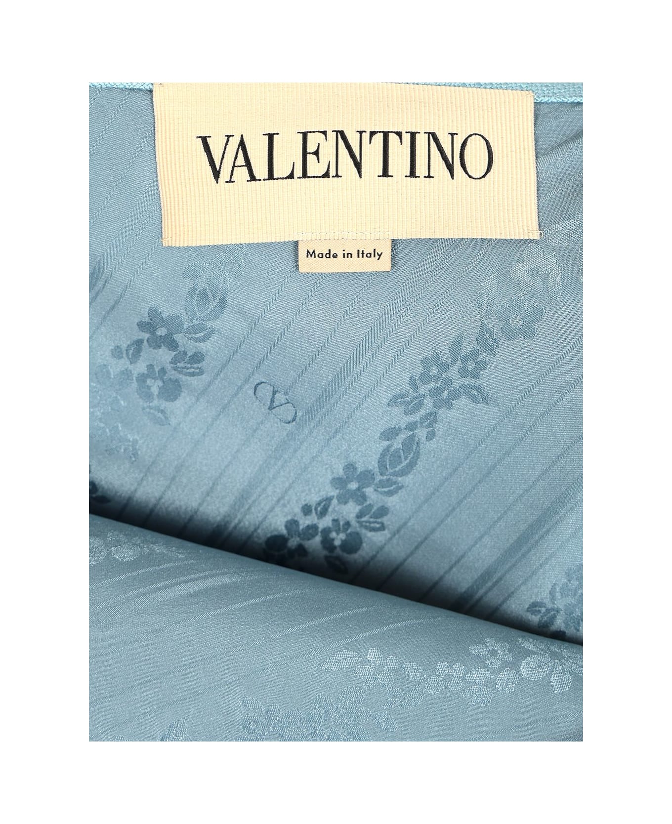Valentino Look 13 - Skirt | Solid | Viscose Canvas - Clear Blue