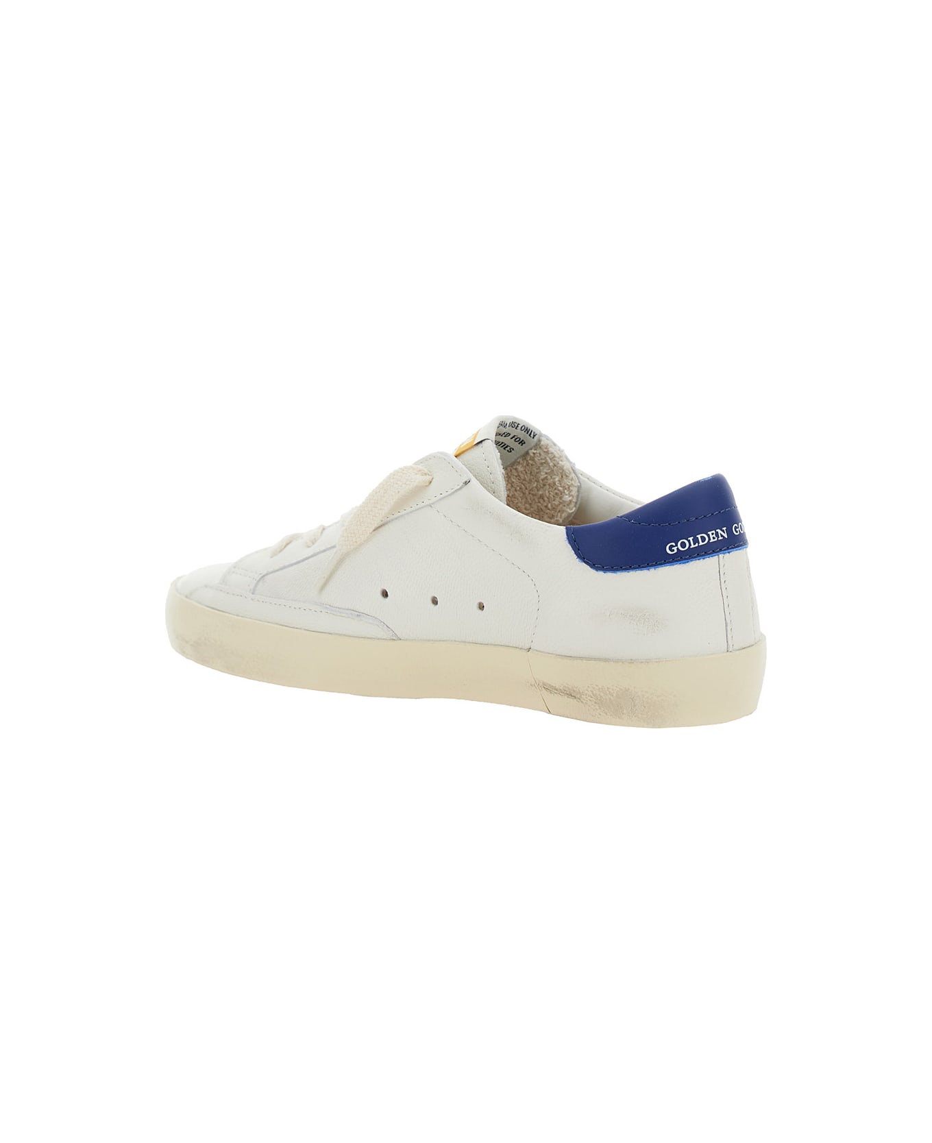 Golden Goose Super Star Nappa Upper And List Nabuk Star Leather Heel - White