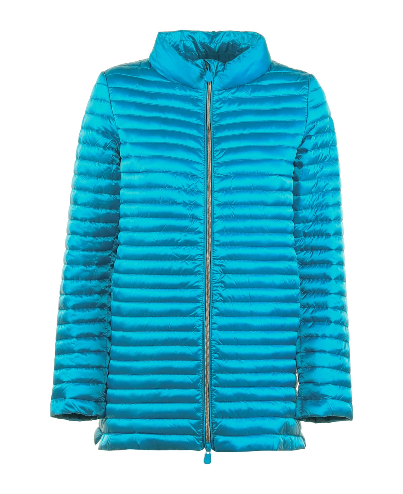 Save the Duck Quilted Down Jacket With Detachable Hood - CELESTE