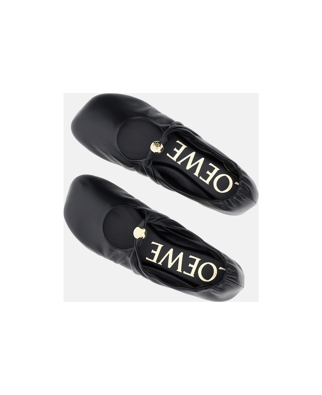 Loewe Pebble Soft Ballerina - Black