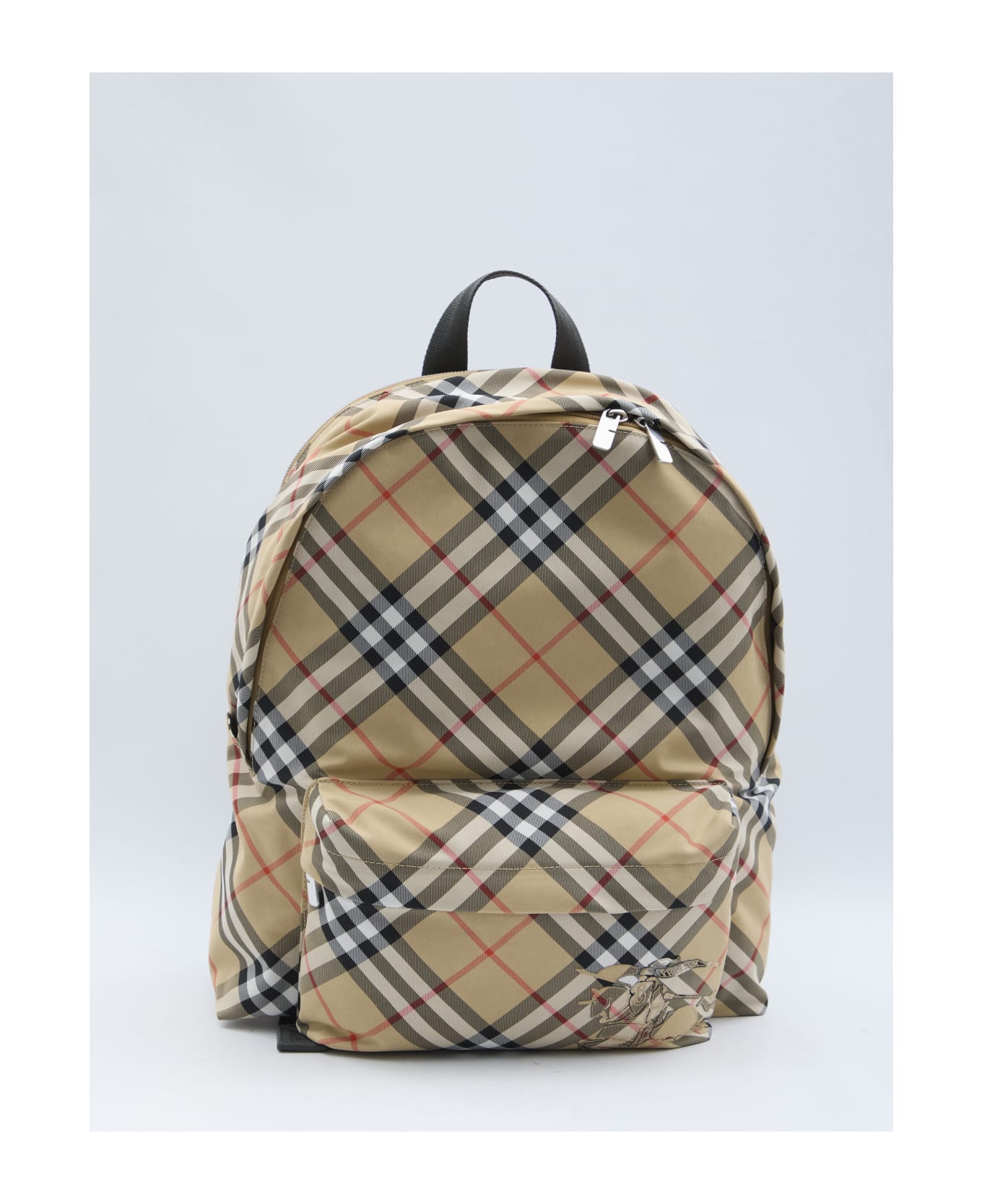 Burberry Check Backpack - Beige