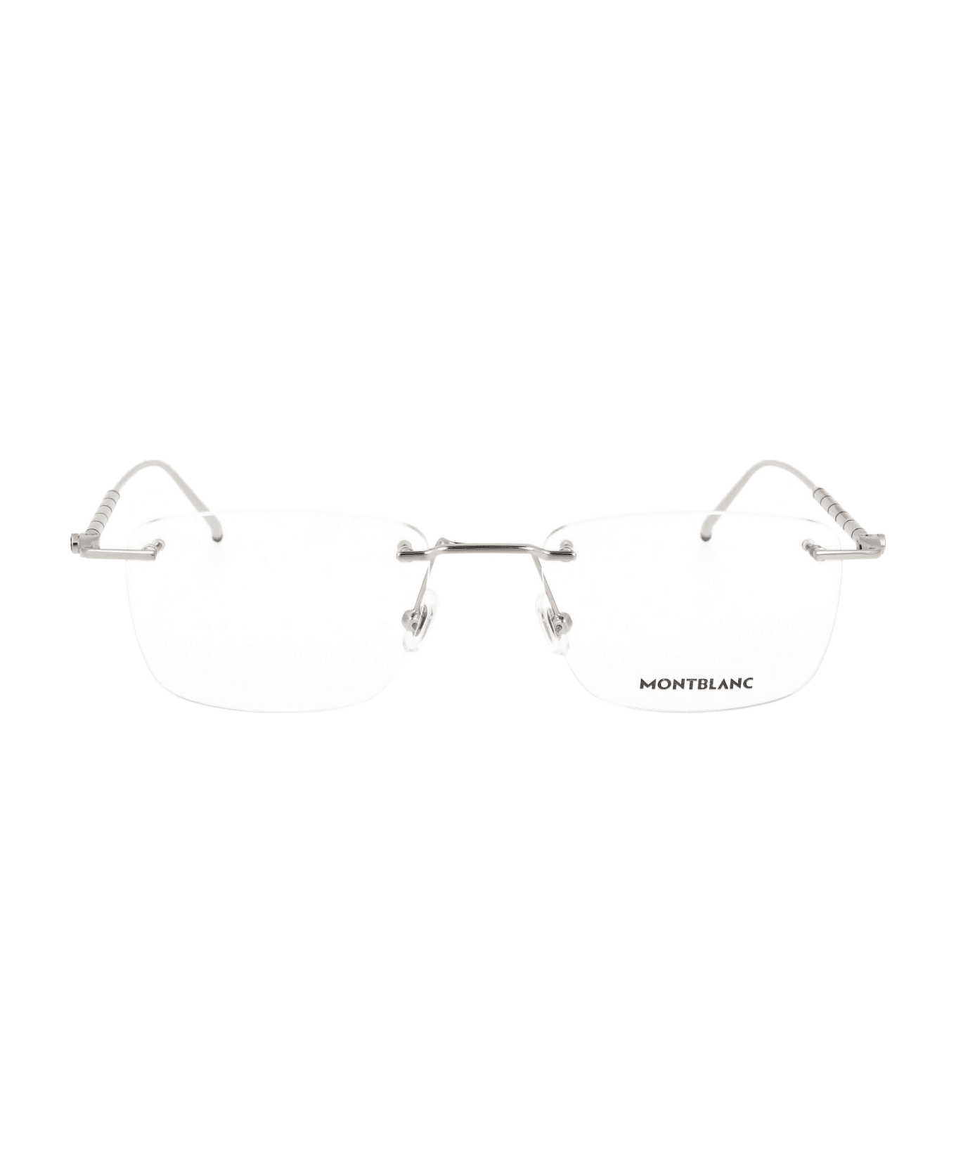 Montblanc Mb0215o Glasses - 002 SILVER SILVER TRANSPARENT